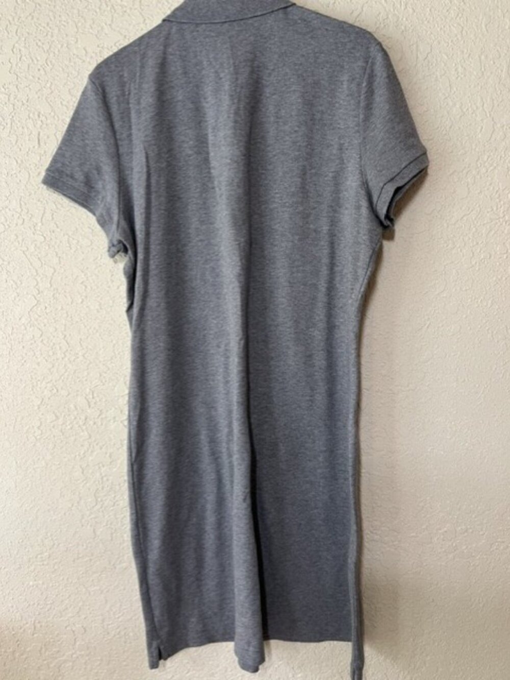 Polo Ralph Lauren XL Cotton Dress Gray Short Sleeve EUC  (#2116) - Picture 3 of 6